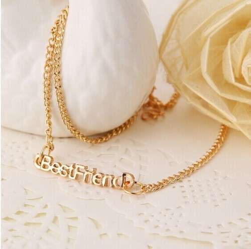 Elegant-Cute-Lovely-Sweet-Necklace-Pendant-Best-Friend-English-Words-Chain-Gift