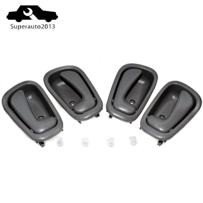 4X Inside Door Handles Front Rear Left Right Gray For Toyota Corolla 1998-02 New