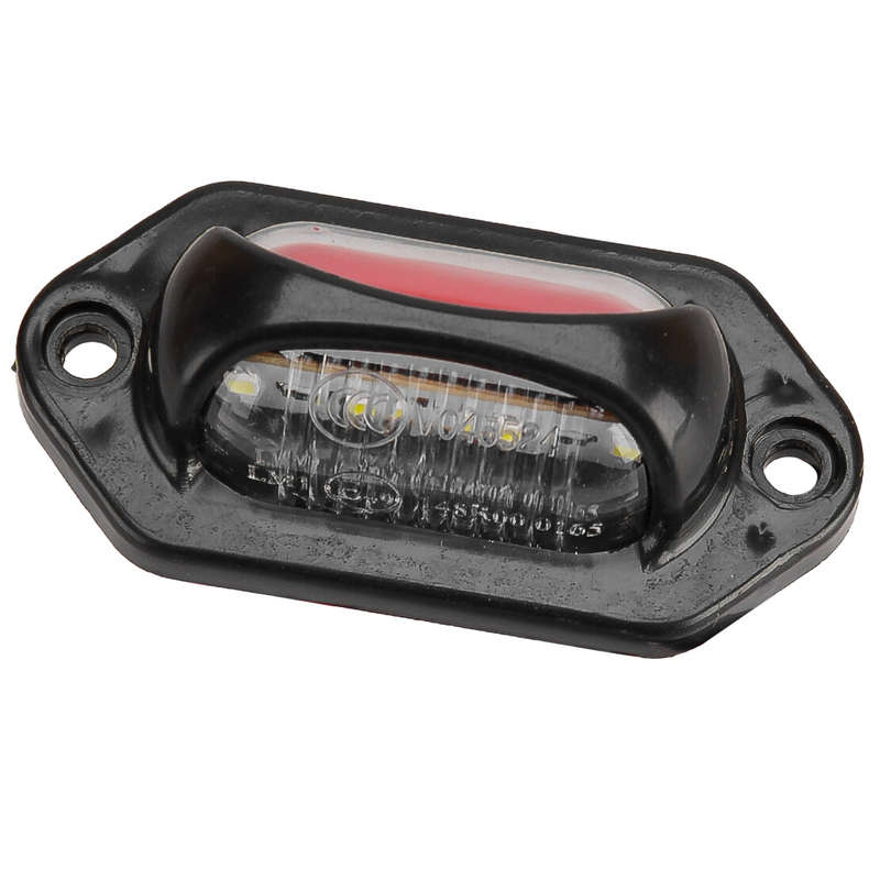 2Pcs Car Truck Trailer 12-24V White & Red LED License Plate Tag Light Lamp