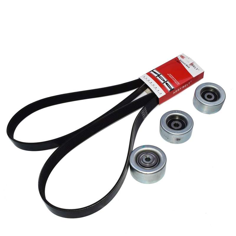 New 4PCS Drive Belt & Idler Pulley Kit For 2005-2014 Toyota Tacoma V6 4.0L 1GRFE