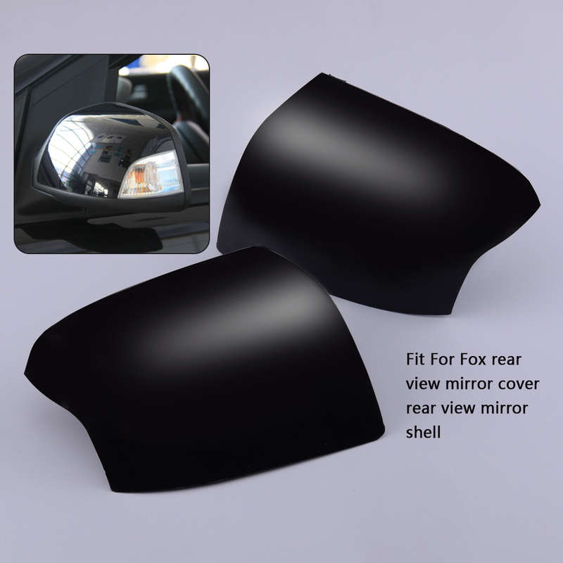 2pcs Side Door Rearview Mirror Cover Cap Trim Fit For Ford Focus MK2 2005-2008
