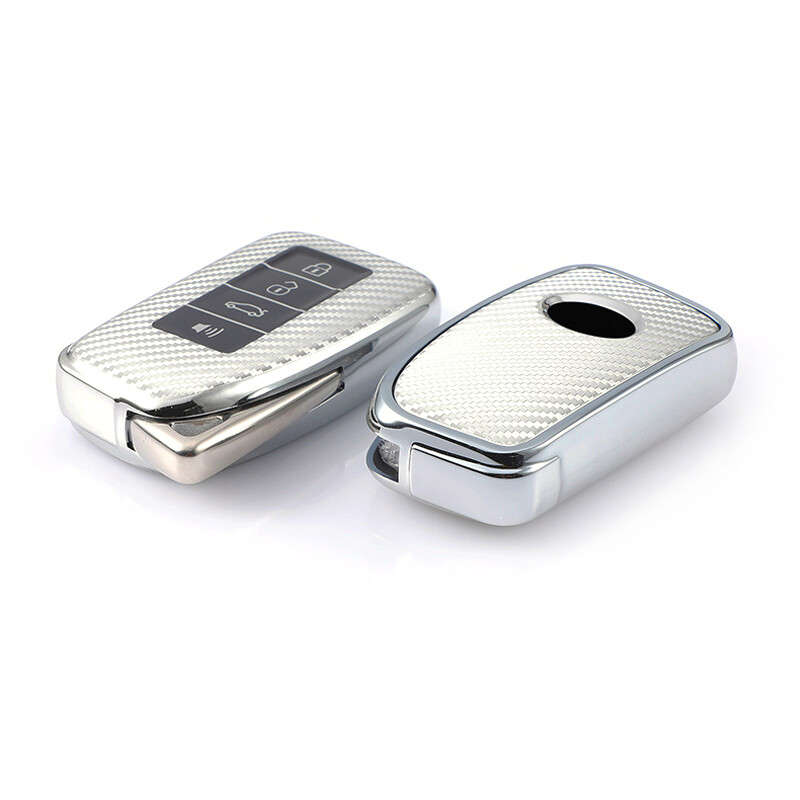 Silver TPU Remote Smart Key Fob Case Holder Cover Fit For Lexus ES GS IS LS RX