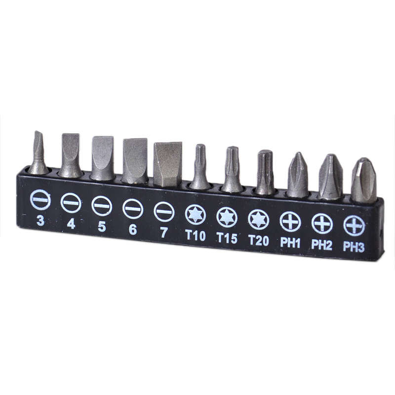 Portable Cordless Electric Screwdriver Drill +11Pc Screwdriver Bit Set Power 6V