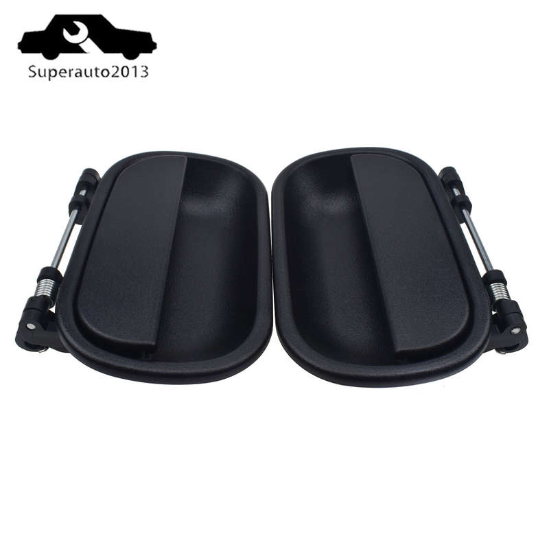2PCS Exterior Left & Right Side Door Handle For 1995-07 Isuzu NPR NPR-HD NQR NRR