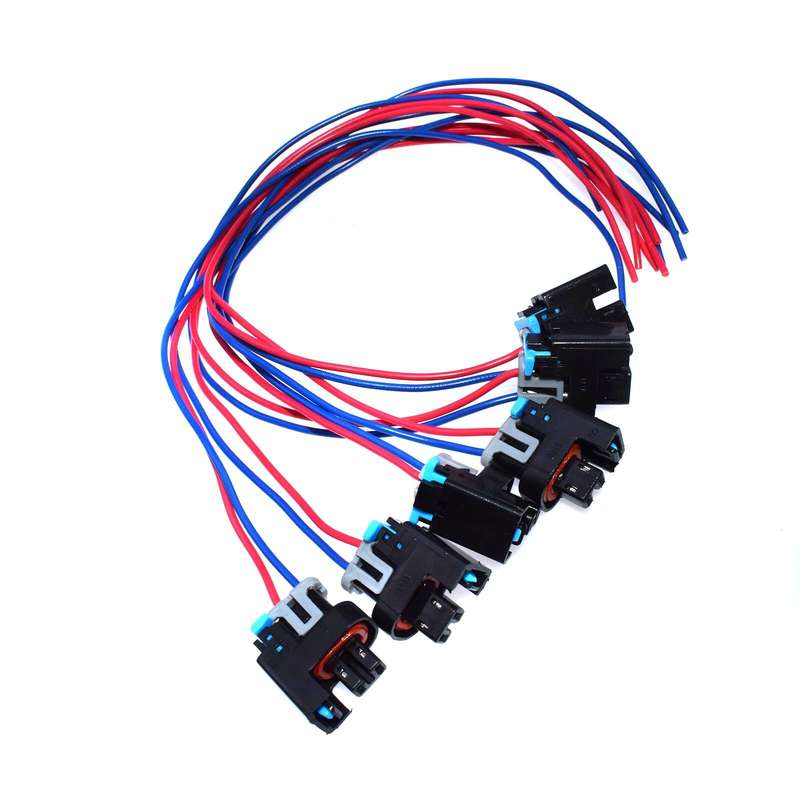 6PCS Harness Connector 2-way for GM Saturn Fuel Injector 575356 1P1575 PT2135