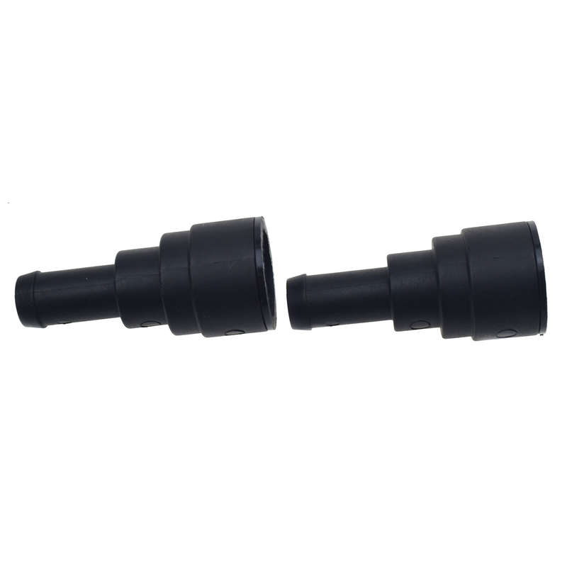 2X Black Heater Core Coolant Hose Connector For Chevy Tahoe GMC Yukon 15032062