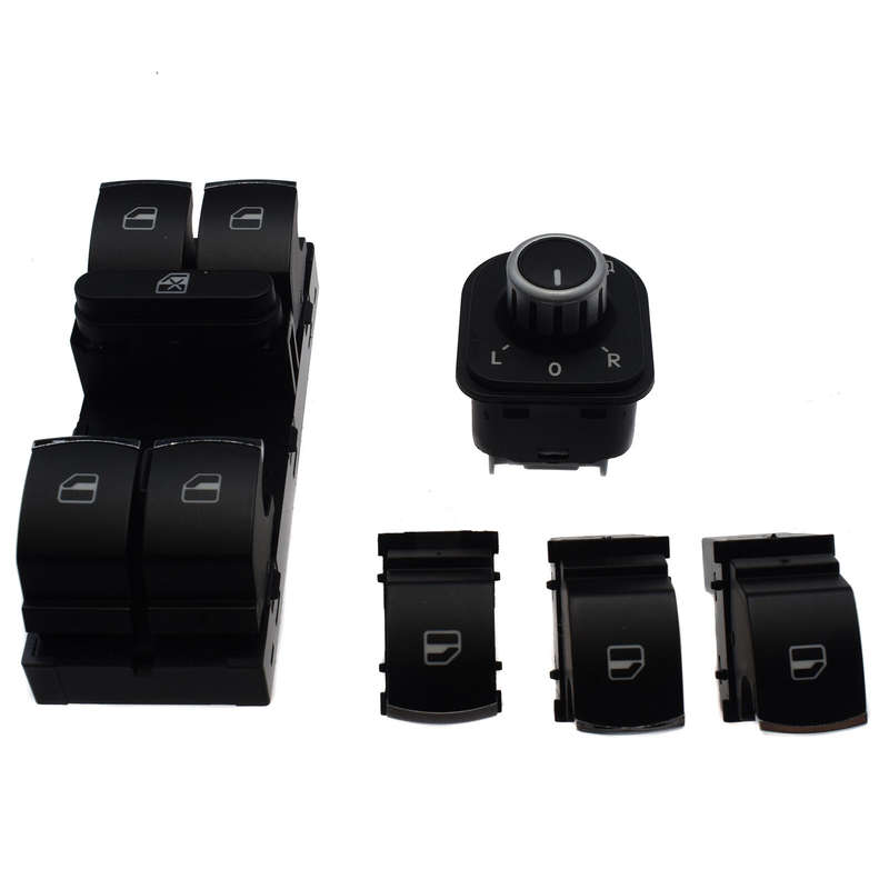New Power Master Window Mirror Switch Kit 5PCS For Passat B6 5ND959857,5ND9