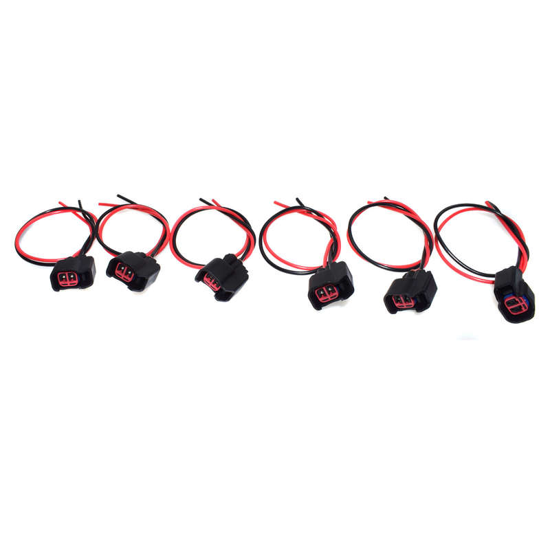 Set 6PCS Fuel Injector Harness Connectors For Ford Lincoln Mercury 1P1344 New