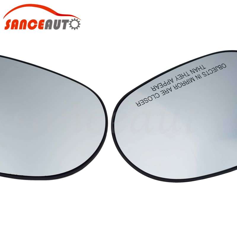 2PCS Pair Heated Mirror Glass Rearview Mirror Lens for Dodge Challenger 08-22