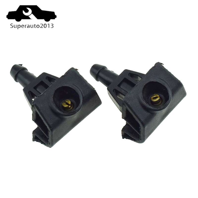 2PCS Front Windshield Spray Nozzle Fan-Shaped Wiper Nozzle For NISSAN Patrol Y62