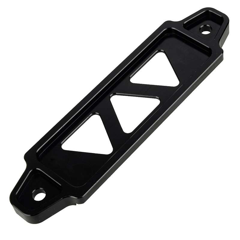Black Aluminum Car Auto Battery Tie Down Mount Bracket Brace Cover Bar New