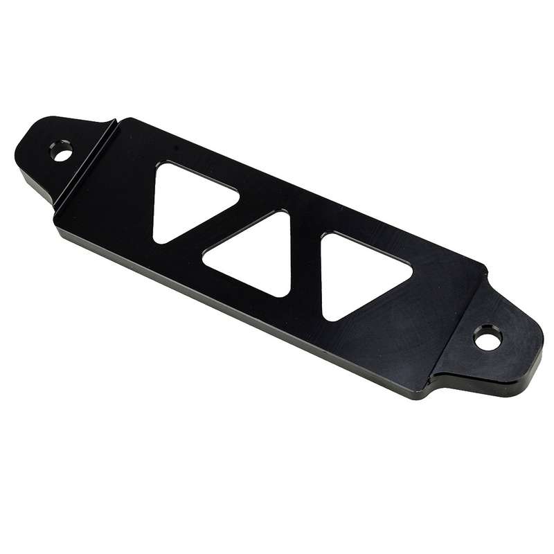 Black Aluminum Car Auto Battery Tie Down Mount Bracket Brace Cover Bar New