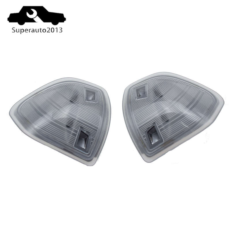 2X Left & Right Tow Mirror Turn Signal Lights Clear For Dodge Ram 1500 2500 3500