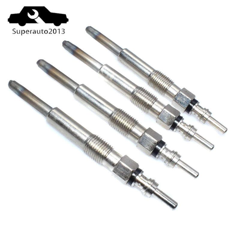 0250202022 4X Glow Plug For VW Beetle Golf Jetta 1.9L l4 TDI Audi A3 Seat Skoda
