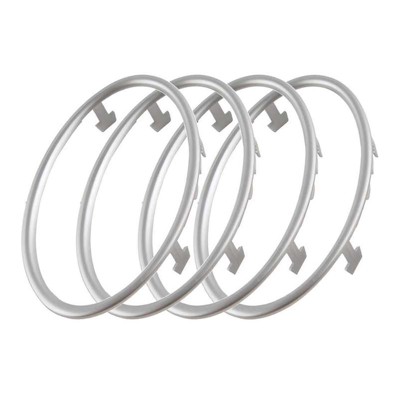4Pcs Air Outlet Vent Trim Decoration Circle Ring Fit For Ford Focus 2005-2011