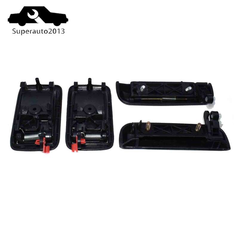 4PCS Exterior & Interior Door Handle Front Left Right For Toyota Tacoma Tercel