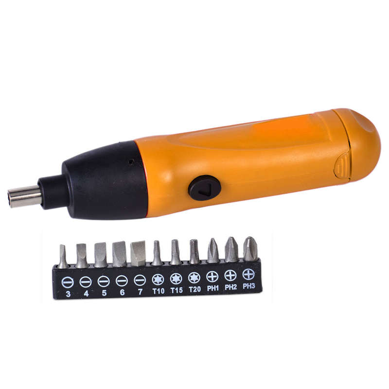 Portable Cordless Electric Screwdriver Drill +11Pc Screwdriver Bit Set Power 6V