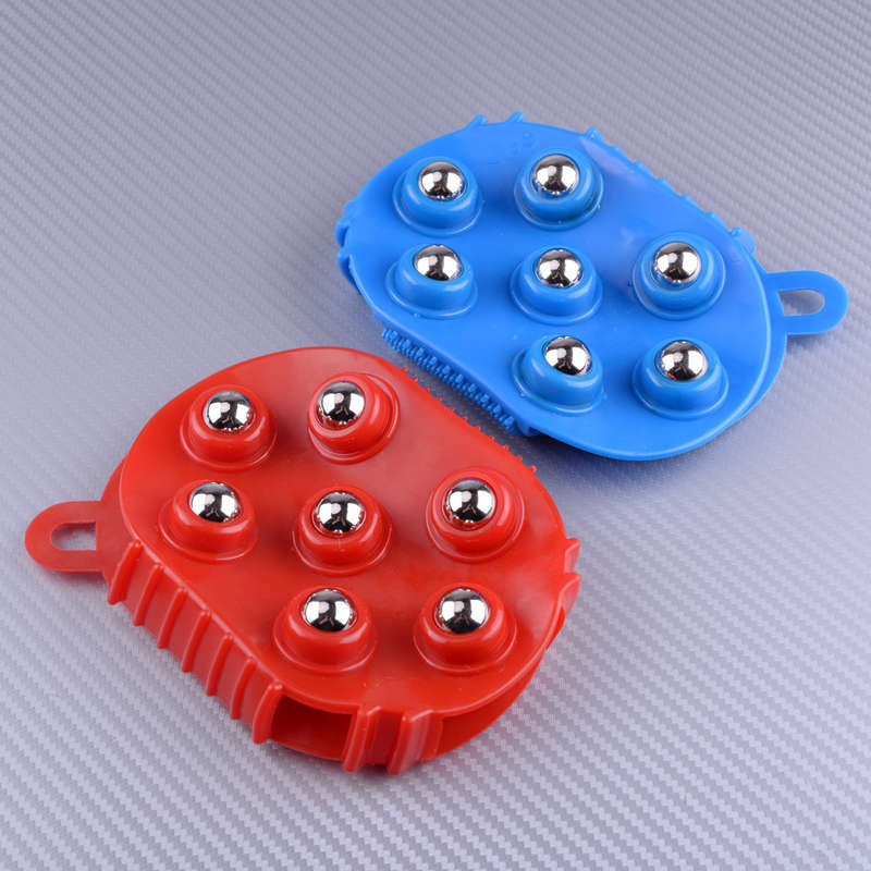 Roller Ball Body Massage Glove Anti-Cellulite Muscle Pain Relief Massager Random