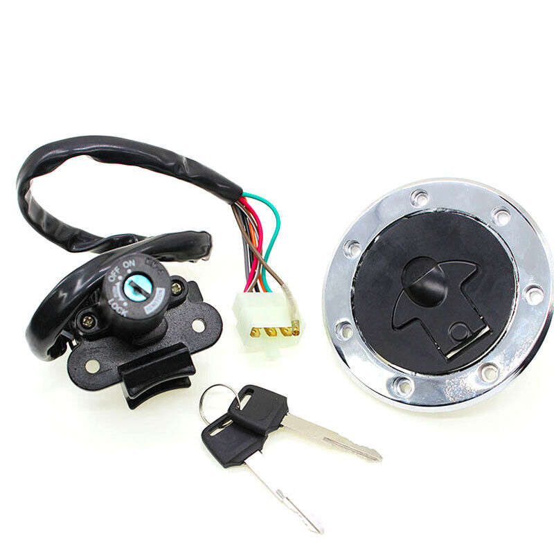 For Kawasaki Ninja ZX7R ZX9R ZXR400 ZX900 Ignition Switch Gas Cap Lock Key Plug