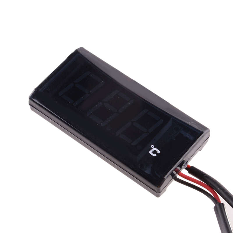Water Temperature Temp Gauge Thermometer Digital Display Meter for Motorcycle