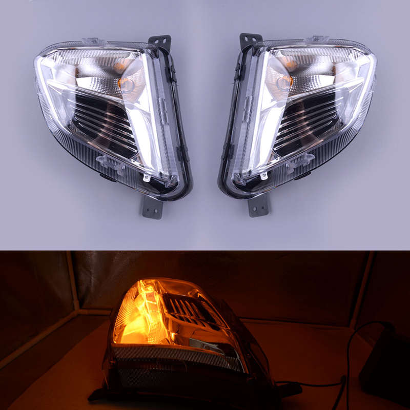 L &R Front Bumper Fog Light Lamp Fit For Chevrolet Equinox 2018 to 2020