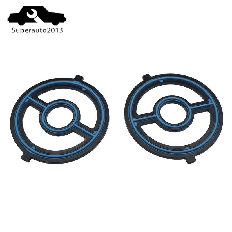 2PCS Engine Oil Cooler Gasket Seal For Mazda MX-5 Miata CX-7 6 Tribute 3 5 New