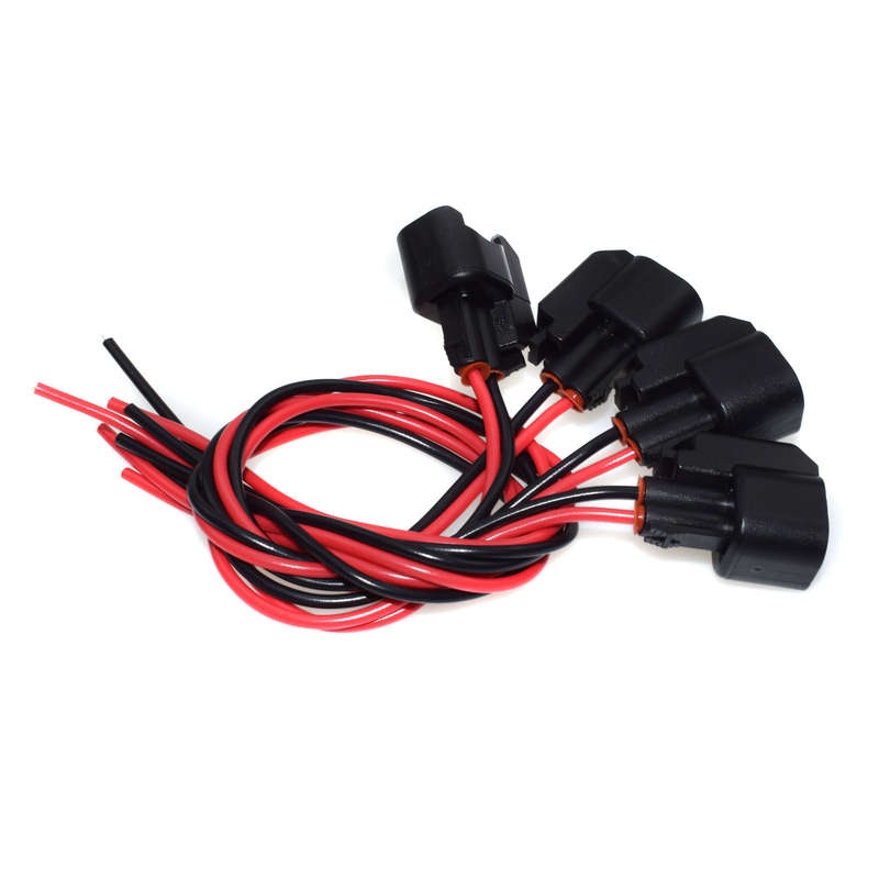 4PCS Fuel Injector Harness Connector Pigtails For Ford Lincoln Mercury 1P1344