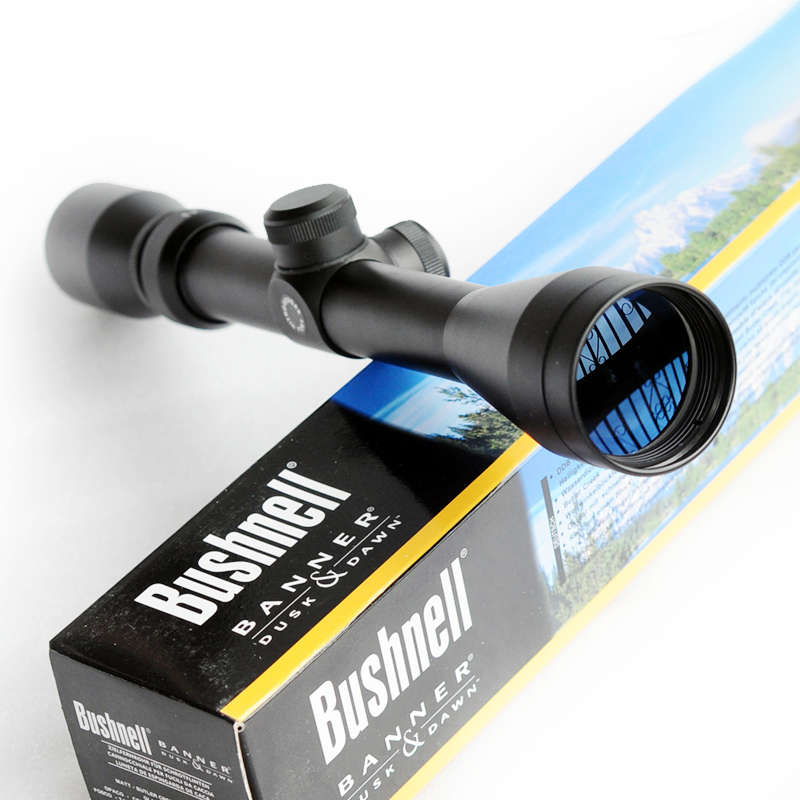 Bushnell Banner Dusk Dawn Rifle Scope 3-9X50EG Hunting Riflescope Sight Mount
