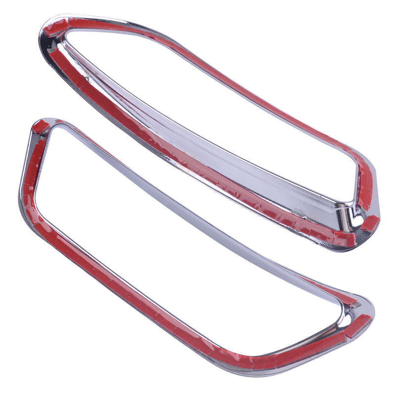 2Pcs Chrome Rear Tail Fog Light Lamp Cover Trim Fit for Jeep Cherokee 2019 New