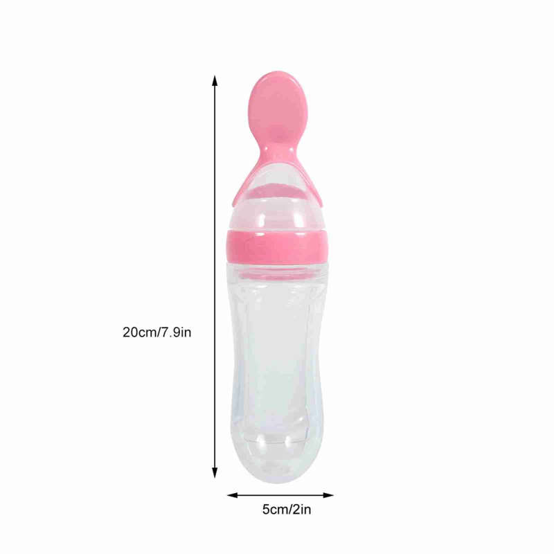 Baby Silicone Squeeze Feeding Bottle