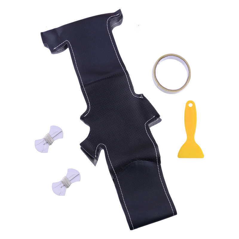 Black Steering Wheel Cover Wrap DIY Fit For Infiniti EX25 EX35 EX37 2008-2013
