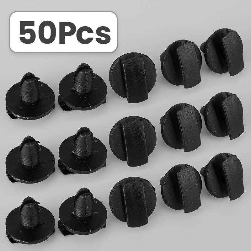 Pack of 50 Car Fender Liner Clip Trim Fastener fit for Peugeot 207 307 206 SW CC