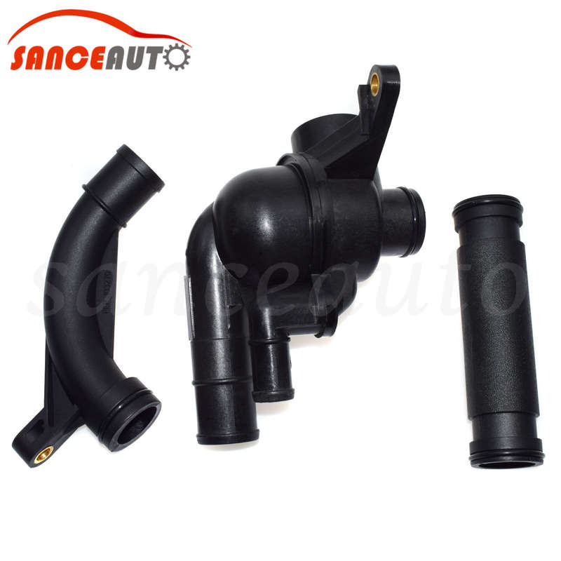 For 2002-2005 Land Rover Freelander Engine Coolant Thermostat Pipe Elbow Kit New