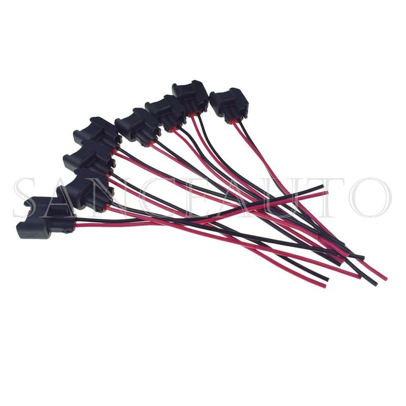 8PCS Fuel Injector Harness Connector Pigtail S824 S-824 1P1344 WPT-1051 PT2160