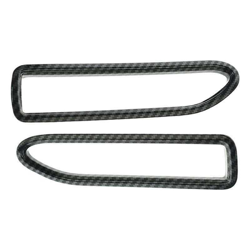 Carbon Fiber ABS Dashboard Air Vent Outlet Cover Trim Fit For Hyundai Sonata