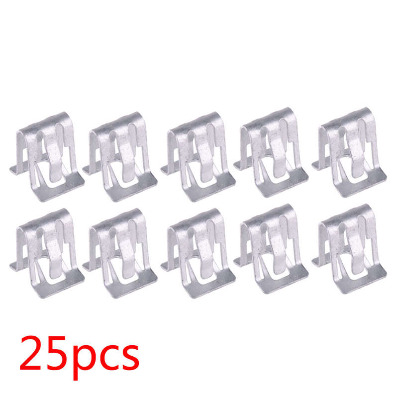 25x Car Fastener Clips 1/2" X 5/8" Retainer Moulding Trim 16662182 Metal New