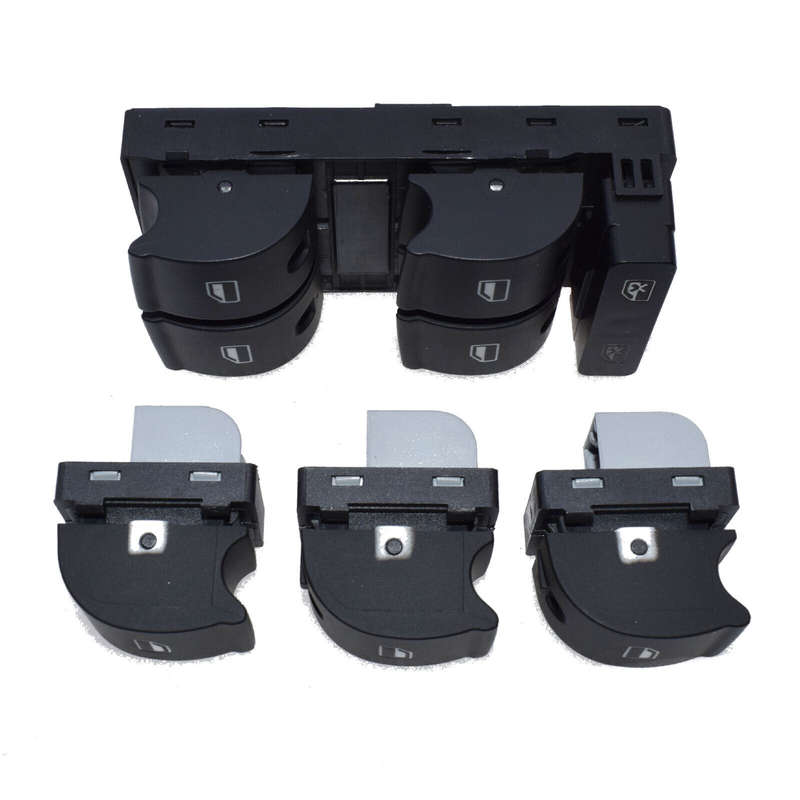 For Audi A4 B6 B7 RS4 Seat Exeo Master Passenger Powert Window Switch Button 4PC
