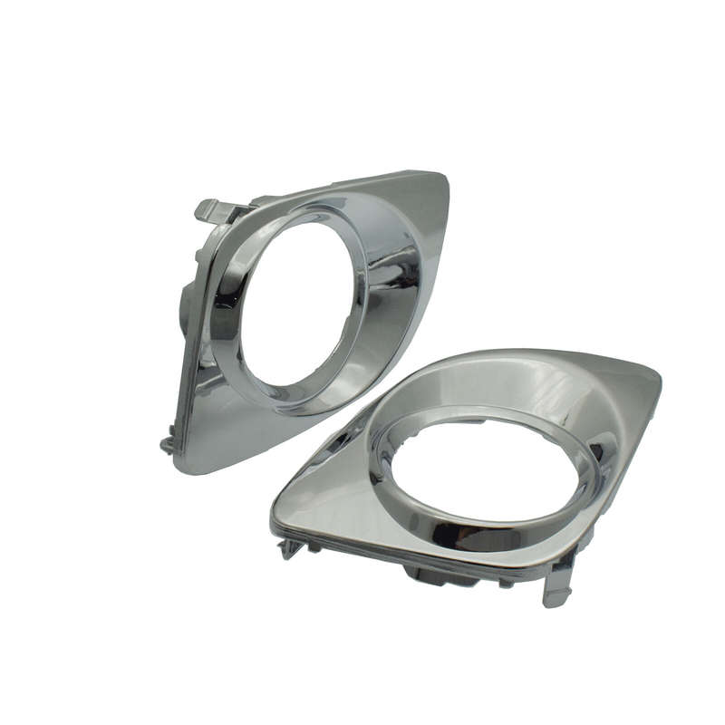 Front Bumper Fog Light Hole Cover Insert LH RH 2PC Chrome for Toyota Venza 09-12