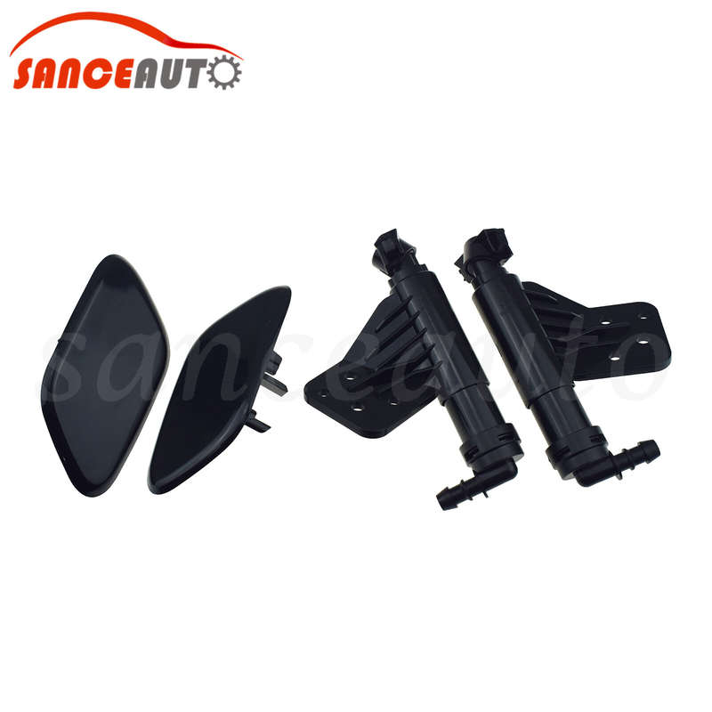 Headlight Washer Spray Nozzle & Cap LH RH 4PCS For KIA Sportage IV KX5 2015-2019