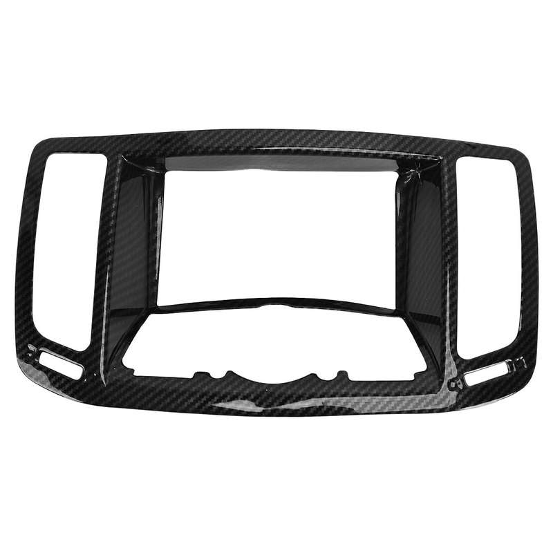 Carbon Fiber Style Console Navigation Frame Cover Fit For Infiniti G37 2008-2013