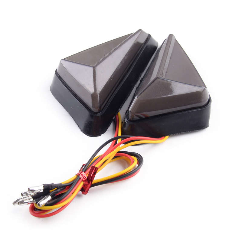 Motorcycle DRL Flush Side Mount Turn Signals Indicators Blinker Light Universal