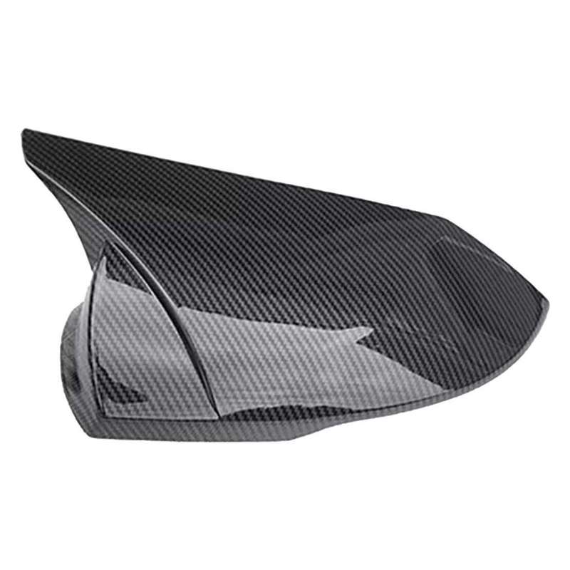 2Pcs ABS Carbon Fiber Rearview Mirror Cover Cap Fit For Hyundai Elantra 2023-24