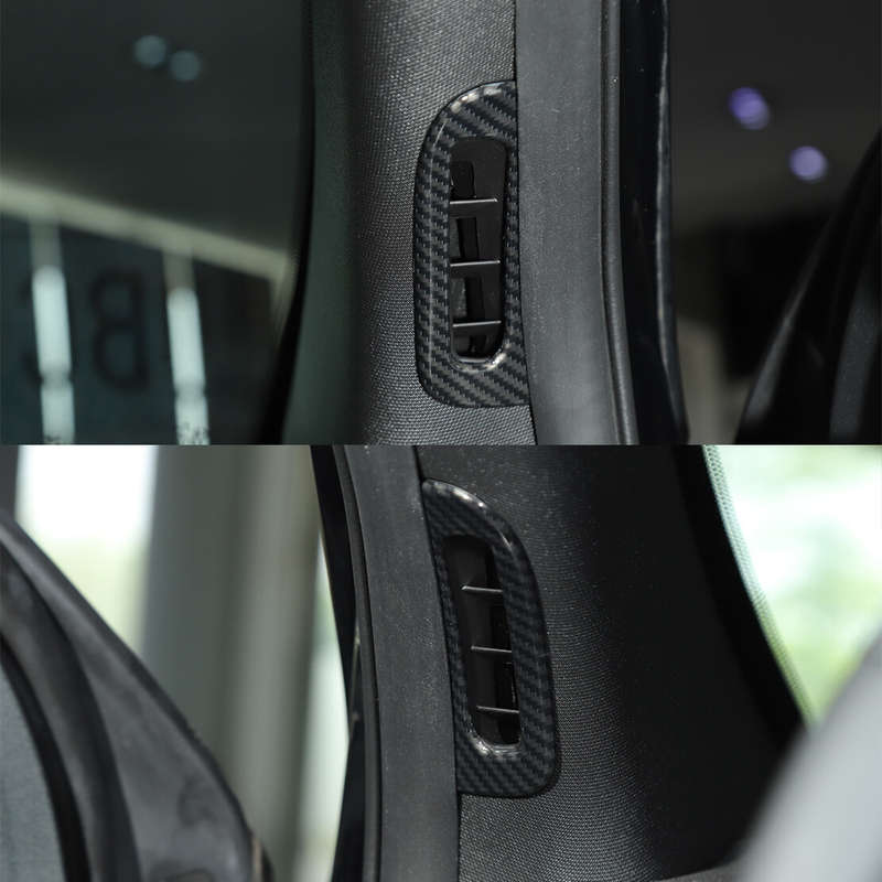 A Pillar Door Air Vent Outlet Trim Cover Bezel Fit for Dodge Durango 11-2021 ABS