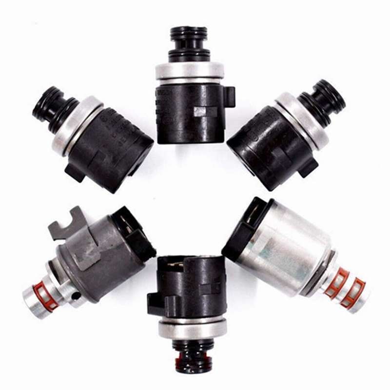 Transmission Shift Solenoid Kit 5R55E 4R44E 6Pcs For Ford Ranger Mustang