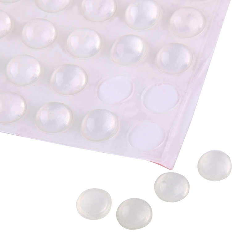 50 PCS Self Adhesive Silicone Rubber Cabinet Door Pad Bumper Stop Damper Cushion