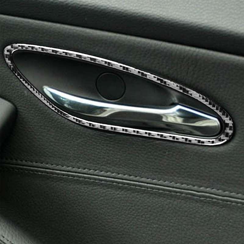 2pc Carbon Fiber Door Handle Cover Trim Fit for BMW 6 Series E63 E64 M6 06-2010