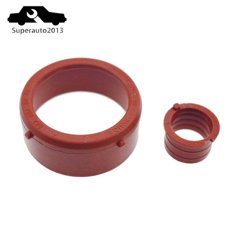 2PCS Engine Breather Seal & Turbo Intake Seal For Mercedes-Benz OM642 6420940080