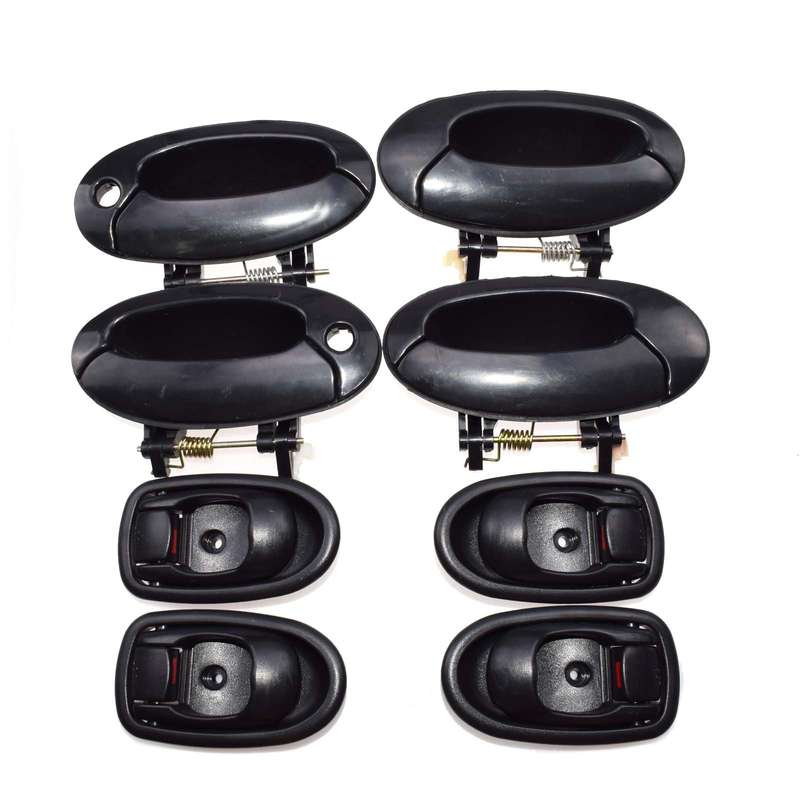 New Black Outside Inside Door Handles 8PCS For Hyundai Elantra 96-00 8266029000