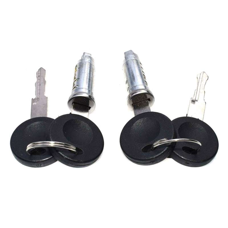 2 Sets Door Lock Barrel W/ Keys FOR VW TRANSPORTER MK4 T4 701837206,7018
