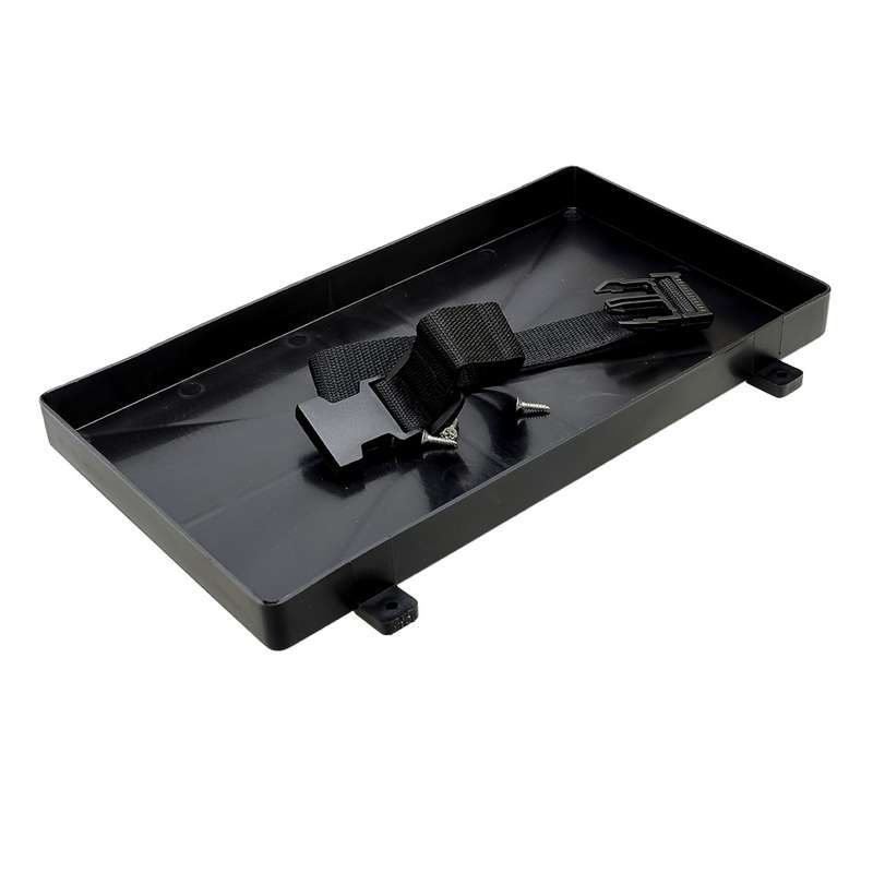 Marine Boat Plastic Battery Tray Box with Strap RV Truck 11.4"x7.3"x1" Get